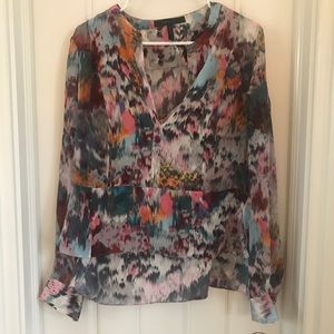 BCBG: watercolor blouse